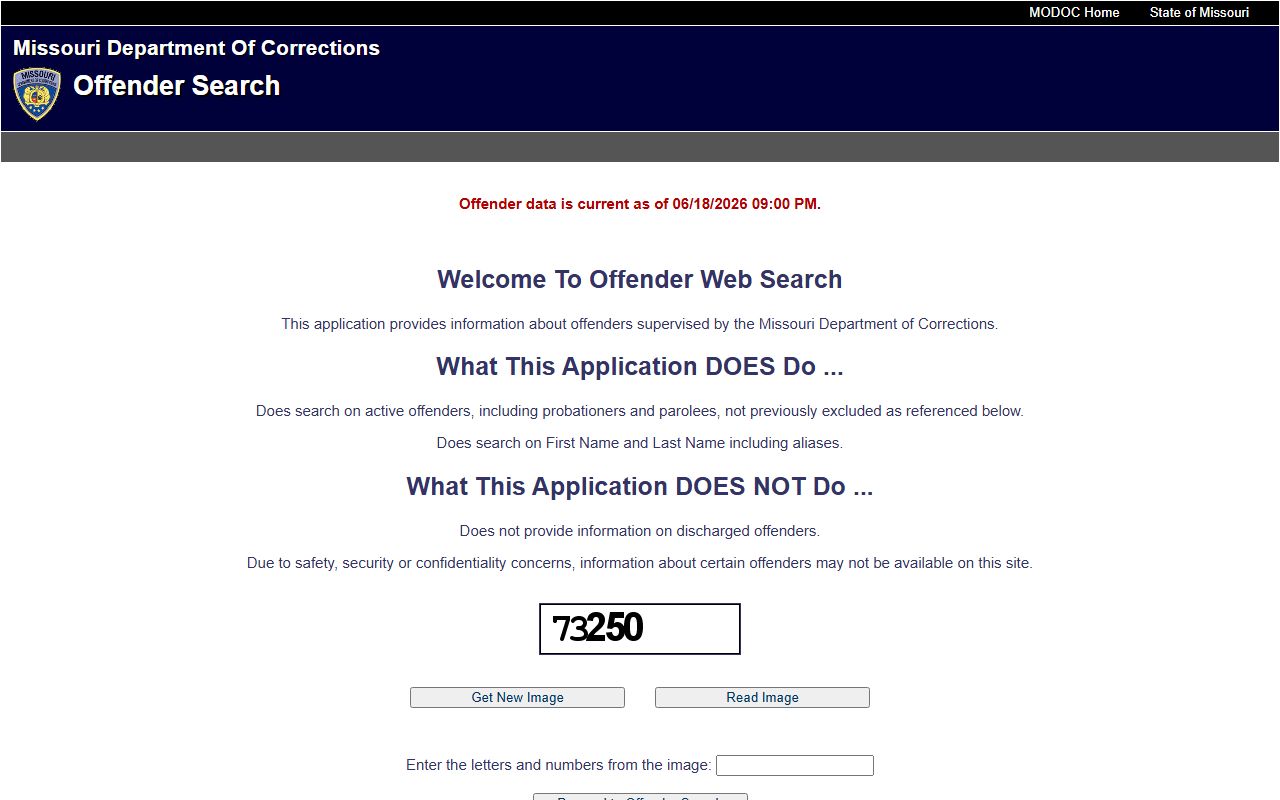 Monroe County inmate records state prison lookup through Missouri DOC offender search